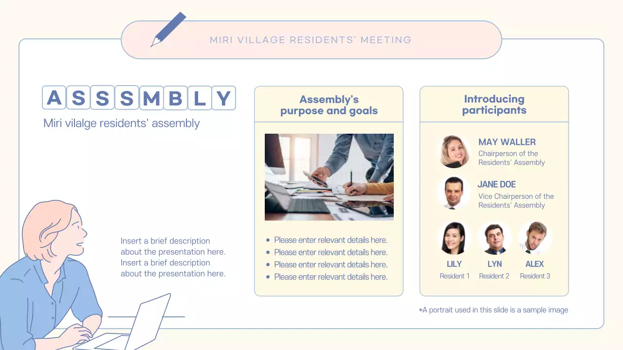 Beige Simple Community Agenda Presentation