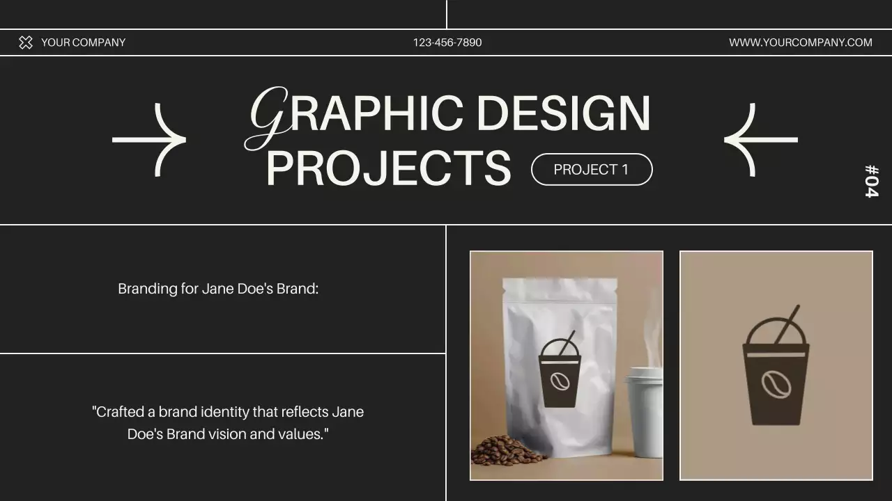 Beige Modern Portfolio Invitation Presentation