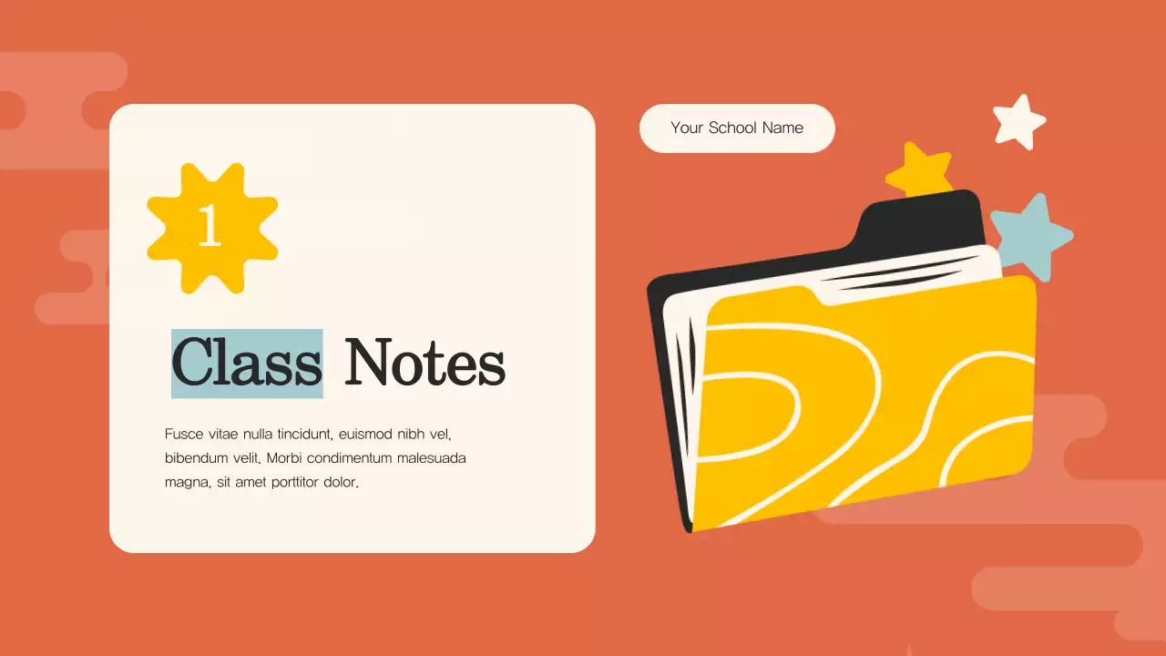 Orange Simple Study Guide Presentation