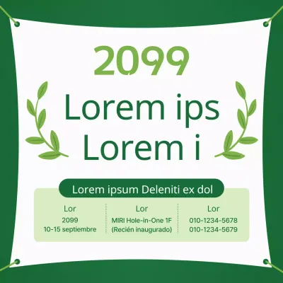 Promover un torneo de golf ecológico y respetuoso con el medio ambiente