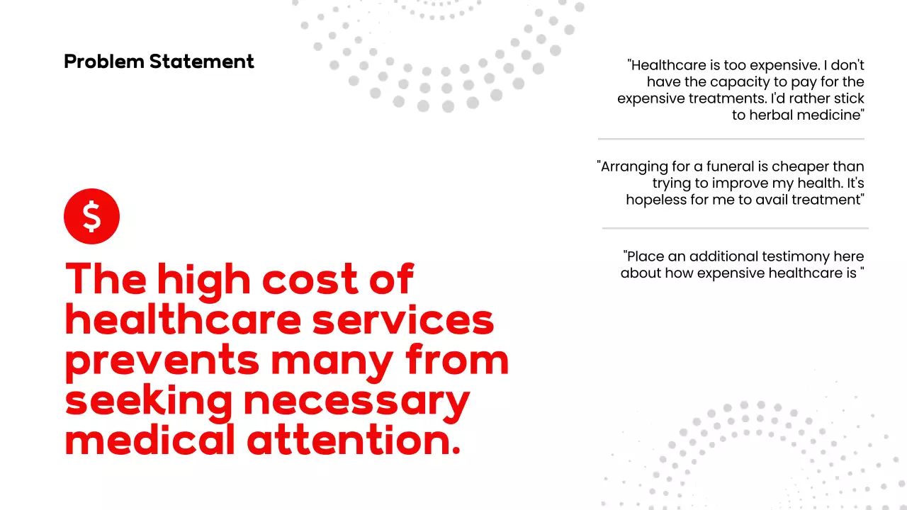 Red Modern Healthcare Presentation