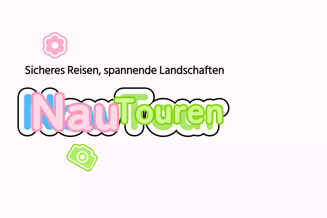 Gestalte einen niedlichen Reiseführer mit einer Vielzahl von Symbolen