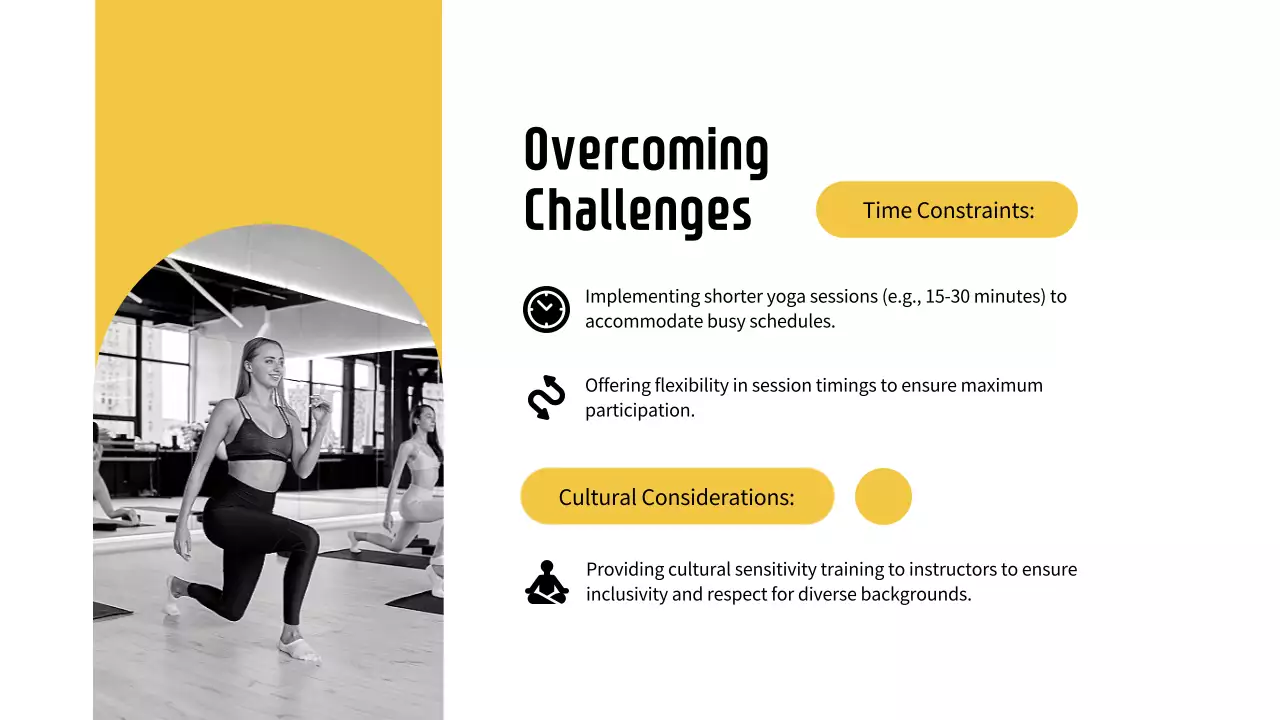 Yellow Modern Yoga Guide Presentation