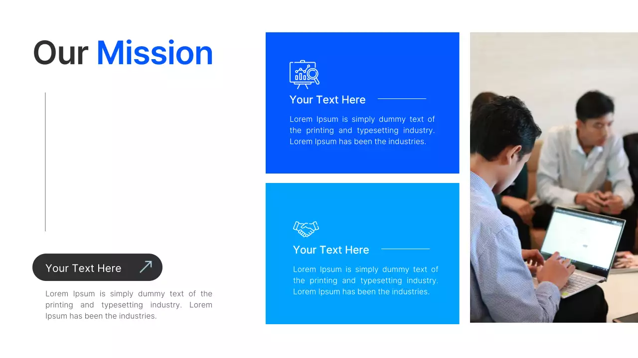 블루 모던 비즈니스 프레젠테이션