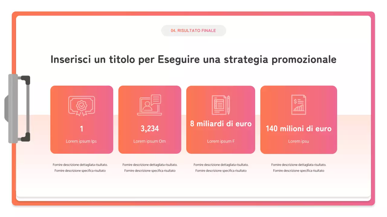Come creare un semplice studio di caso di marketing del marchio in rosa e arancione