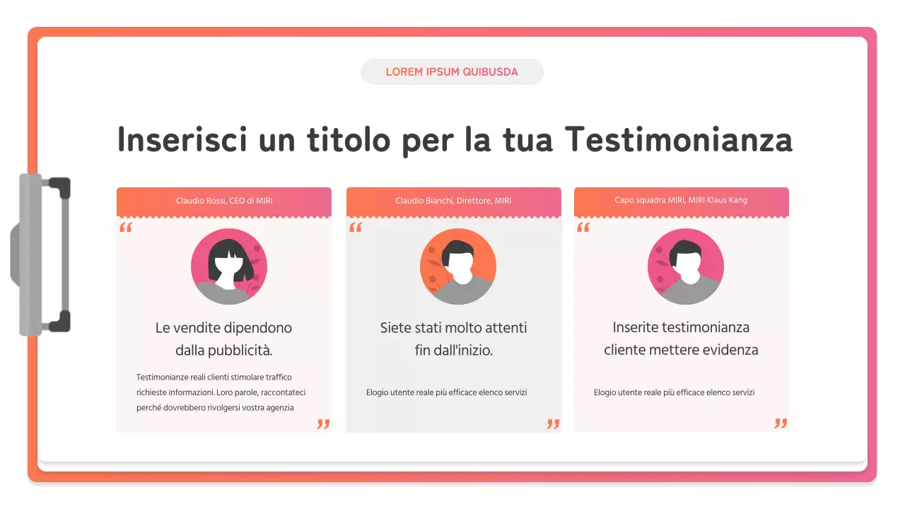 Come creare un semplice studio di caso di marketing del marchio in rosa e arancione