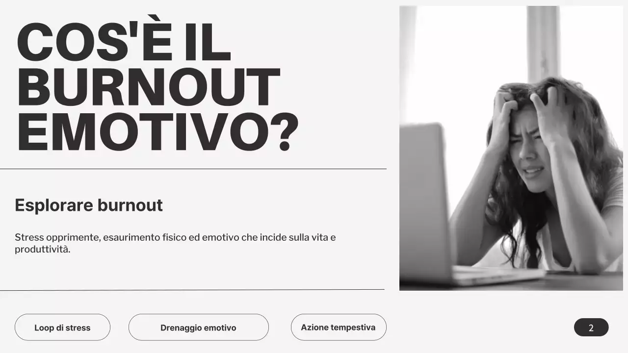 Grigio Nero Minimalista Consigli per il burnout emotivo