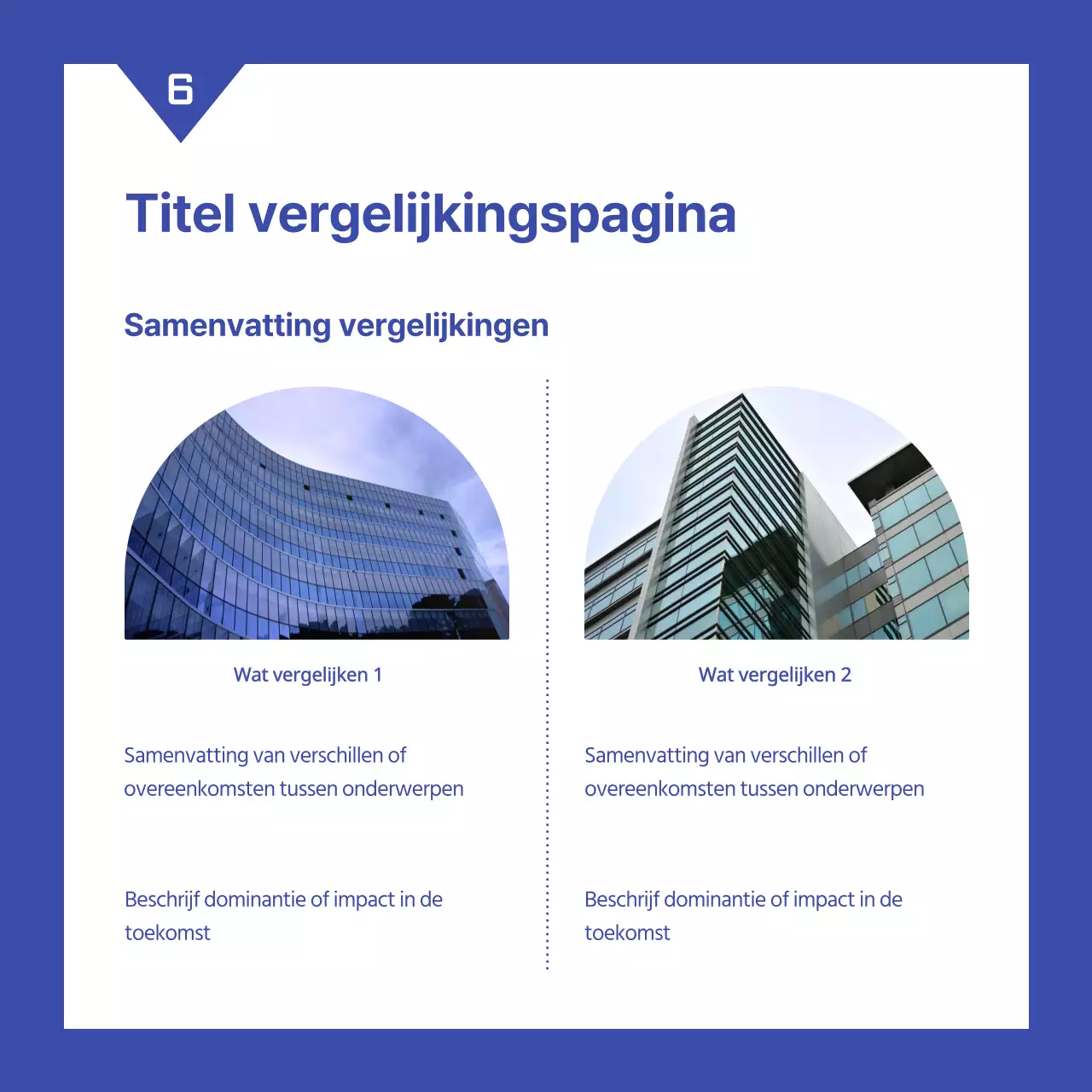 Een eenvoudig blauw-wit beoordelingsrapport voor bedrijfsprestaties