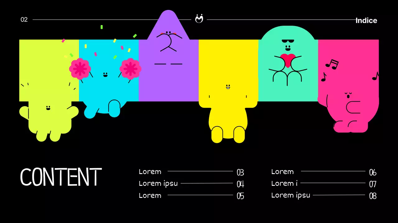 Una proposta di sponsorizzazione fluorescente e pop-art