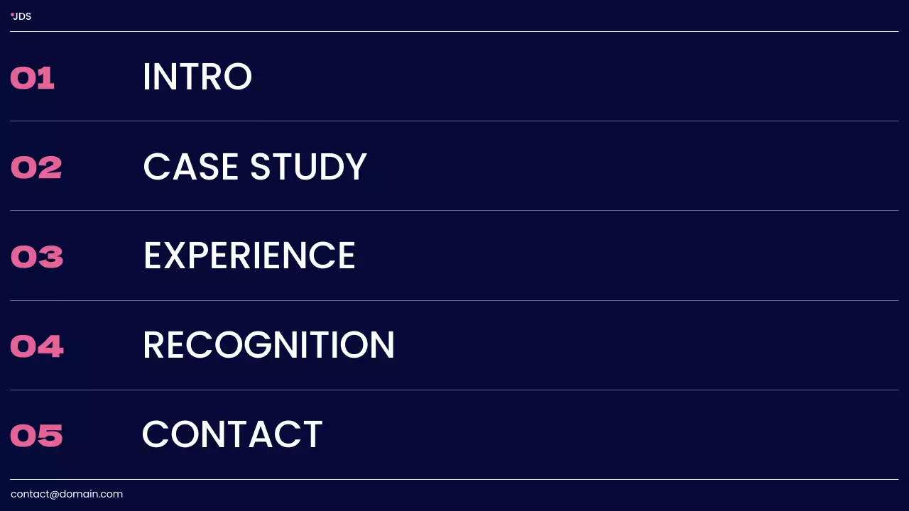 Navy Modern Design Portfolio Presentation