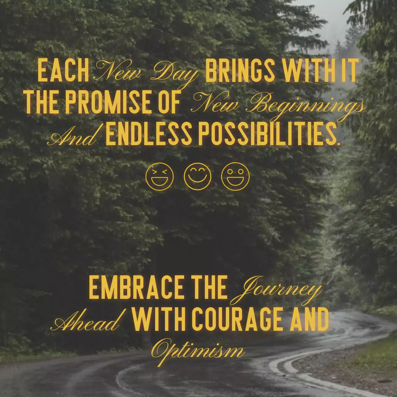 Green Rustic Journey Announcement Social Media Post