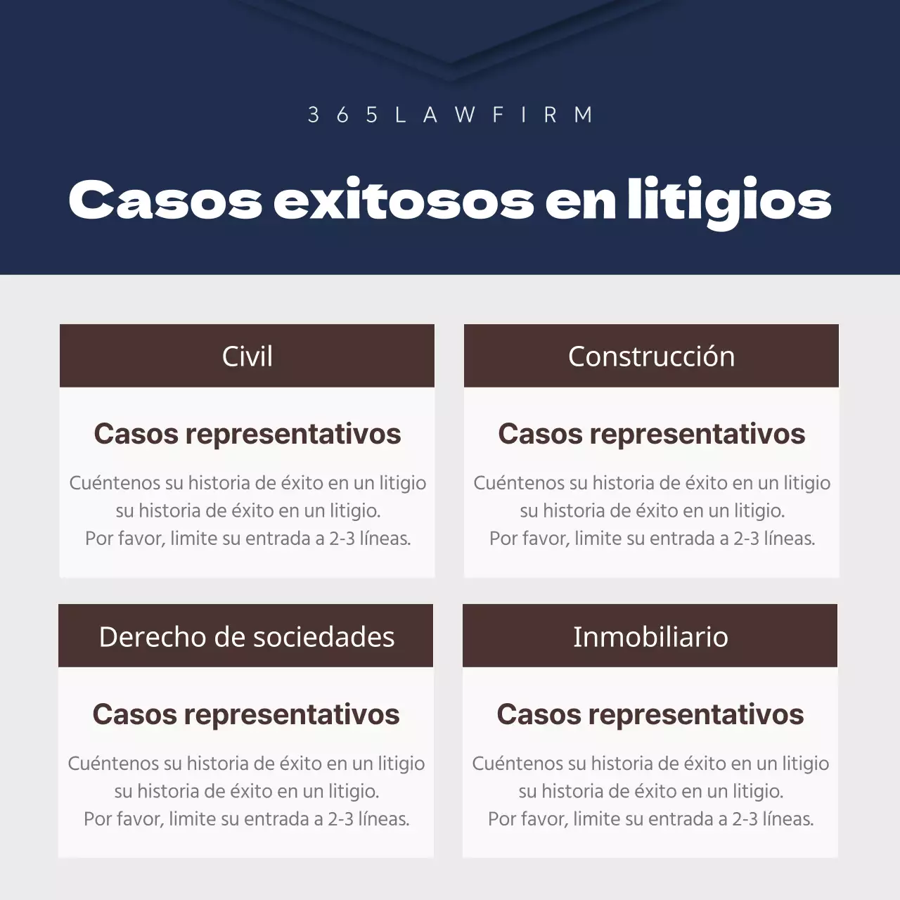 Un sencillo puesto de abogado en azul marino y marrón