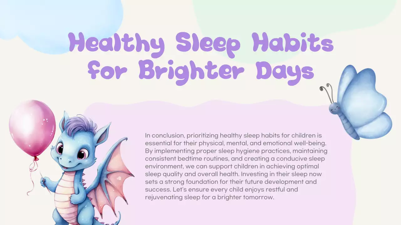 Purple Cute Sleep Guide Presentation