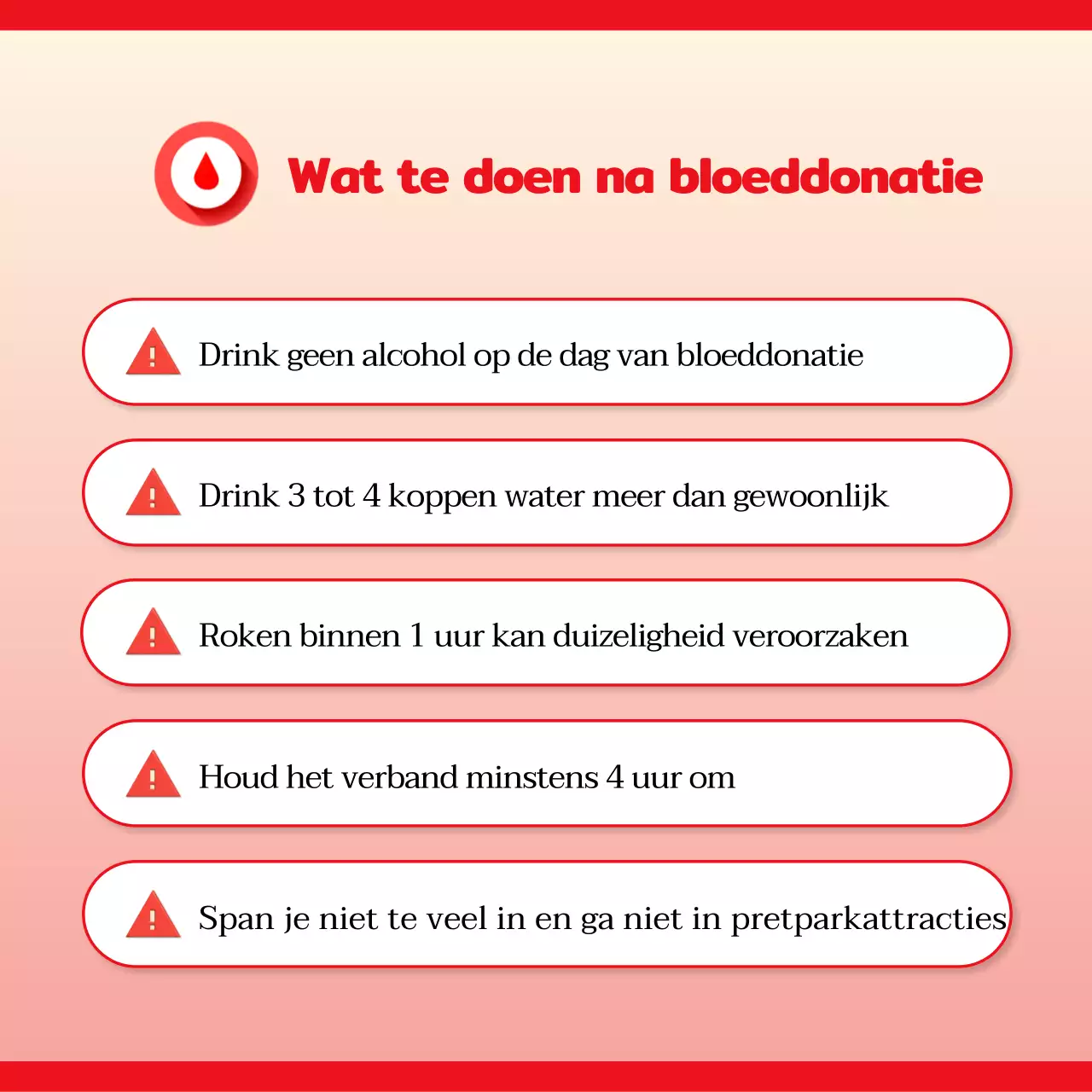 De eenvoudige oproep van Red om bloed te geven