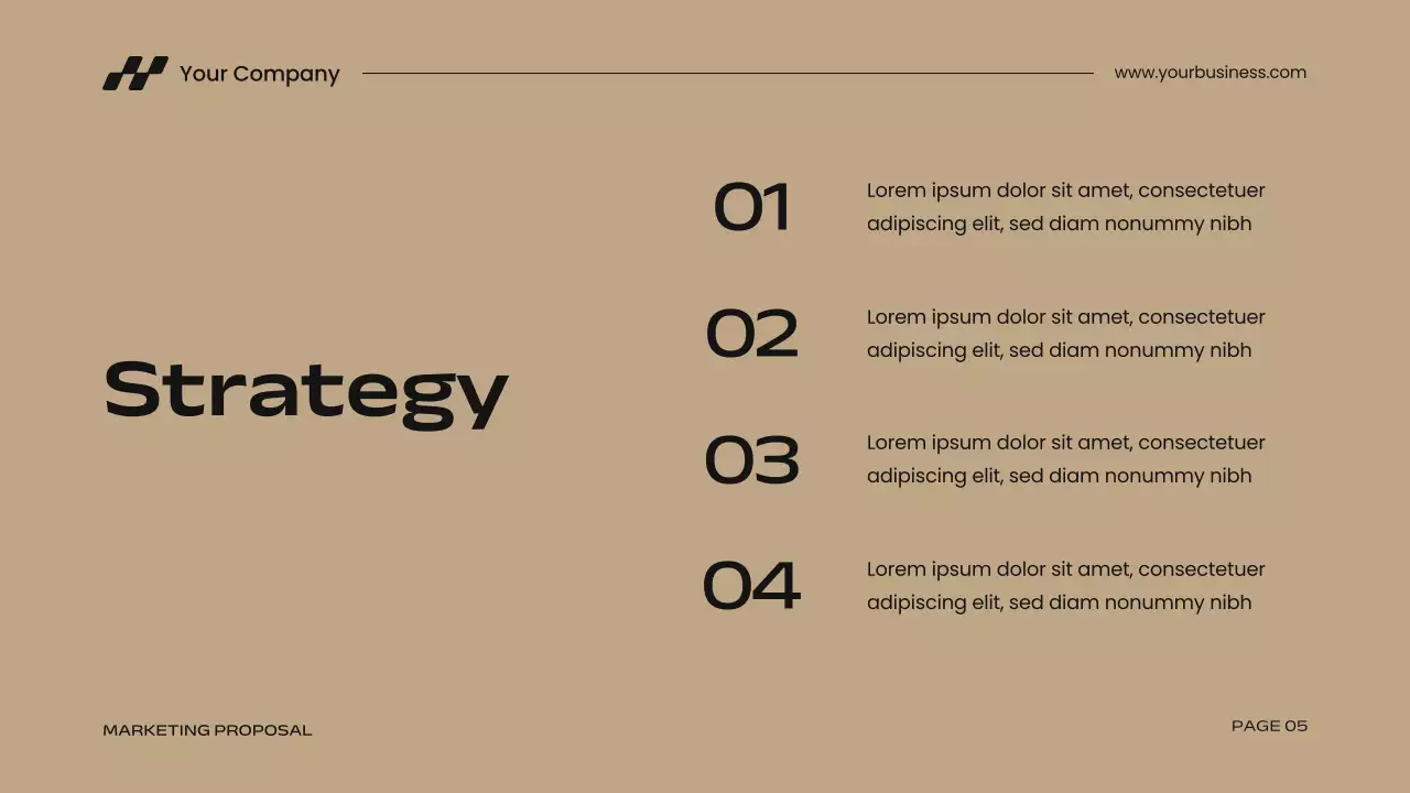 Beige Modern Marketing Proposal Presentation