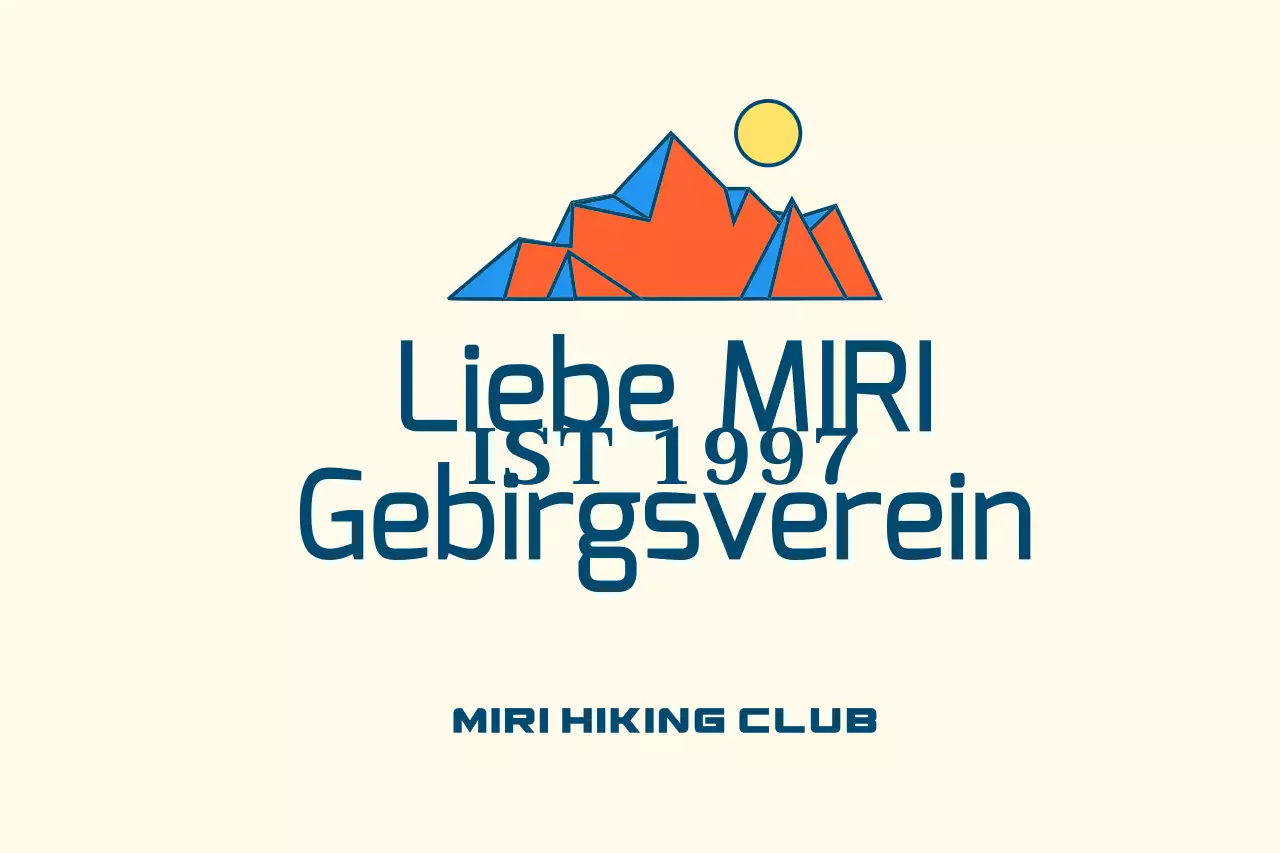 Sportvereine mit mehrfarbigen Bergillustrationen
