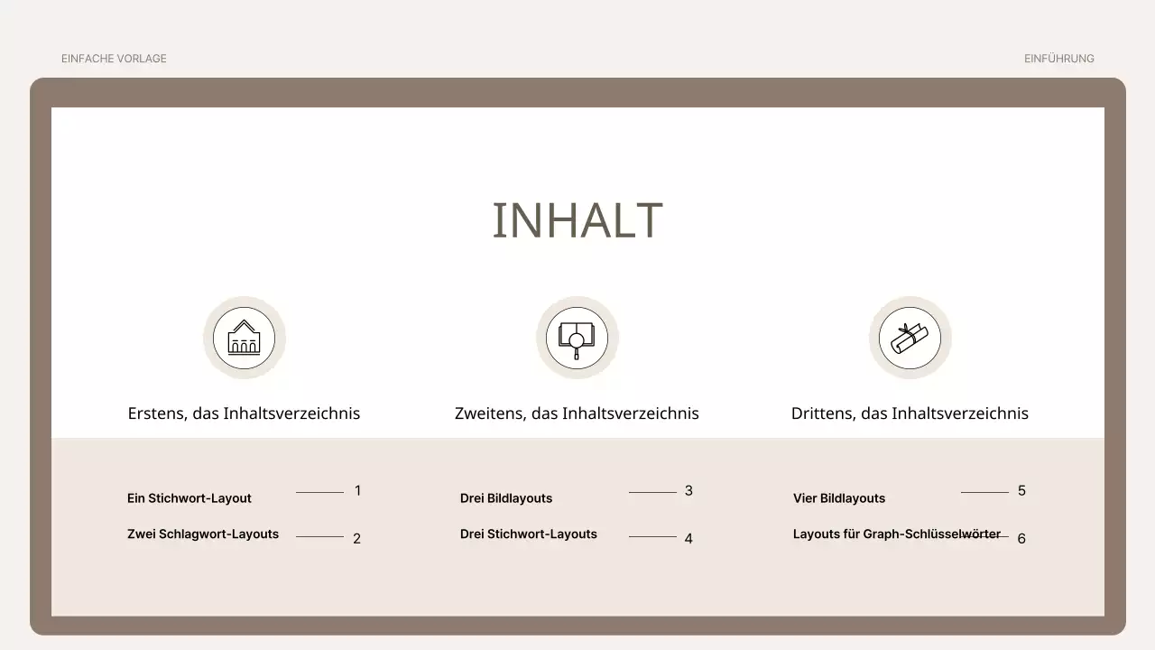 Eine einfache Trainingsgrundierung in Braun und Beige