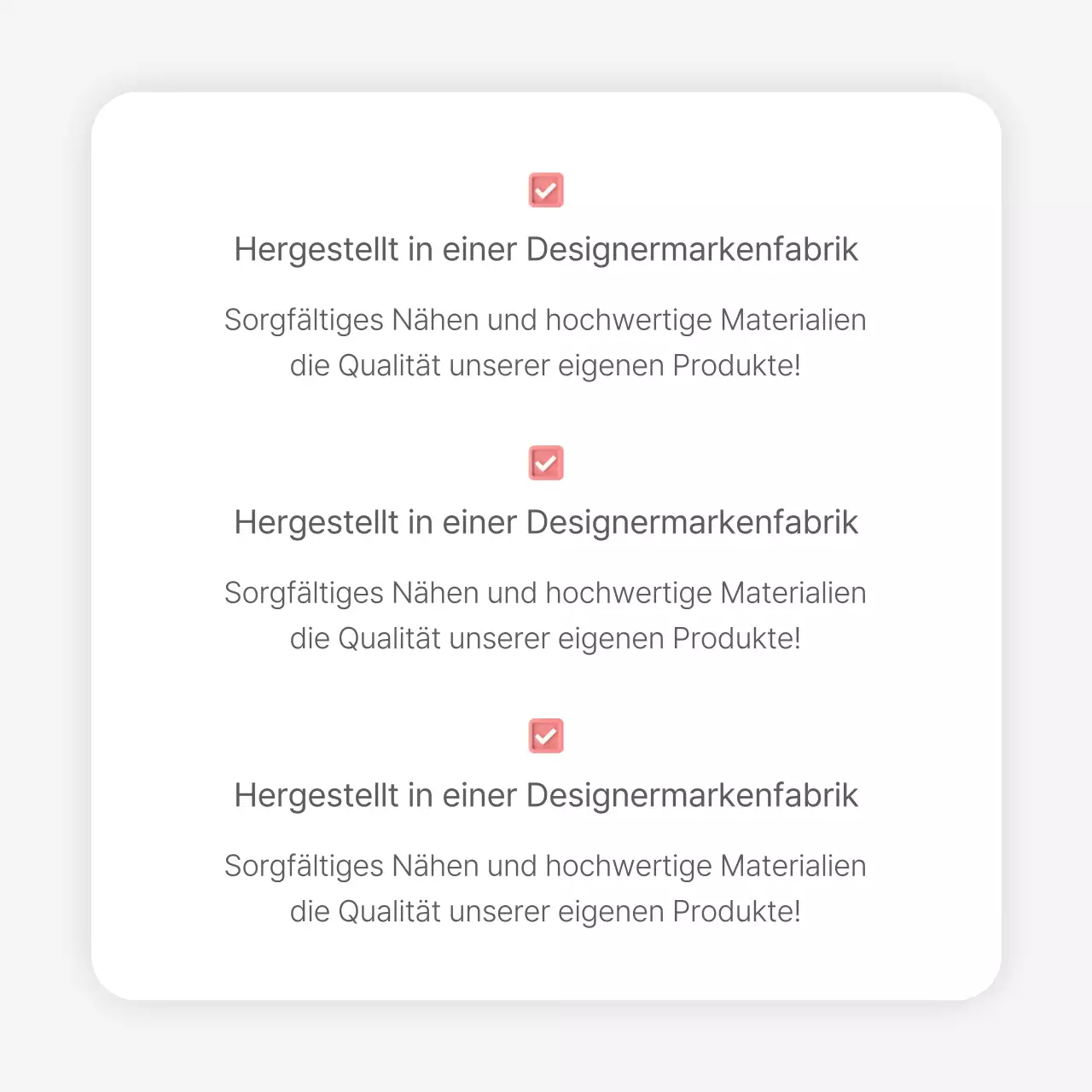 Eine Intro-Seite oder Anzeige für ein Mode-Einkaufszentrum mit einem einfachen Stil von weißen und grauen Emojis.