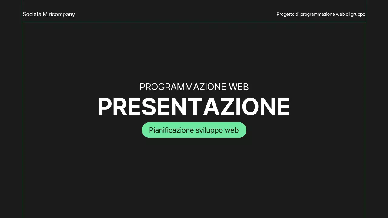 Un semplice brief di sviluppo web in bianco e nero