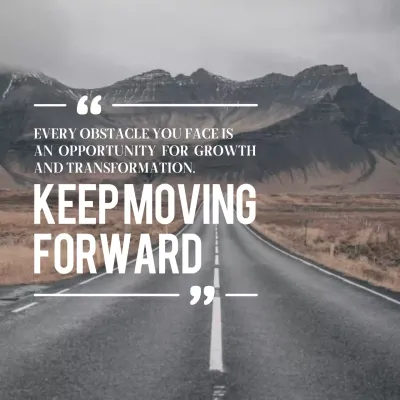 Grey Minimal Motivation Announcement Social Media Post