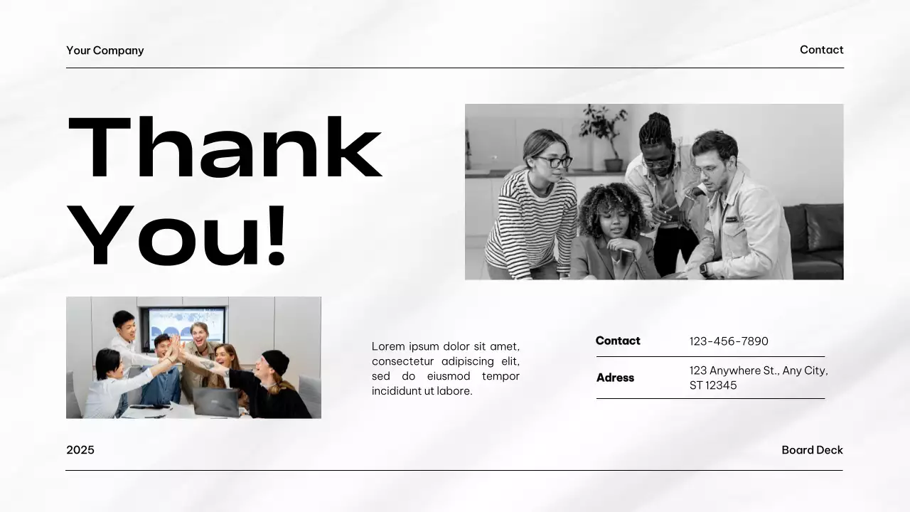 Black Modern Business Document Presentation