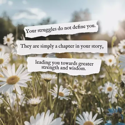 White Floral Motivation Announcement Social Media Post