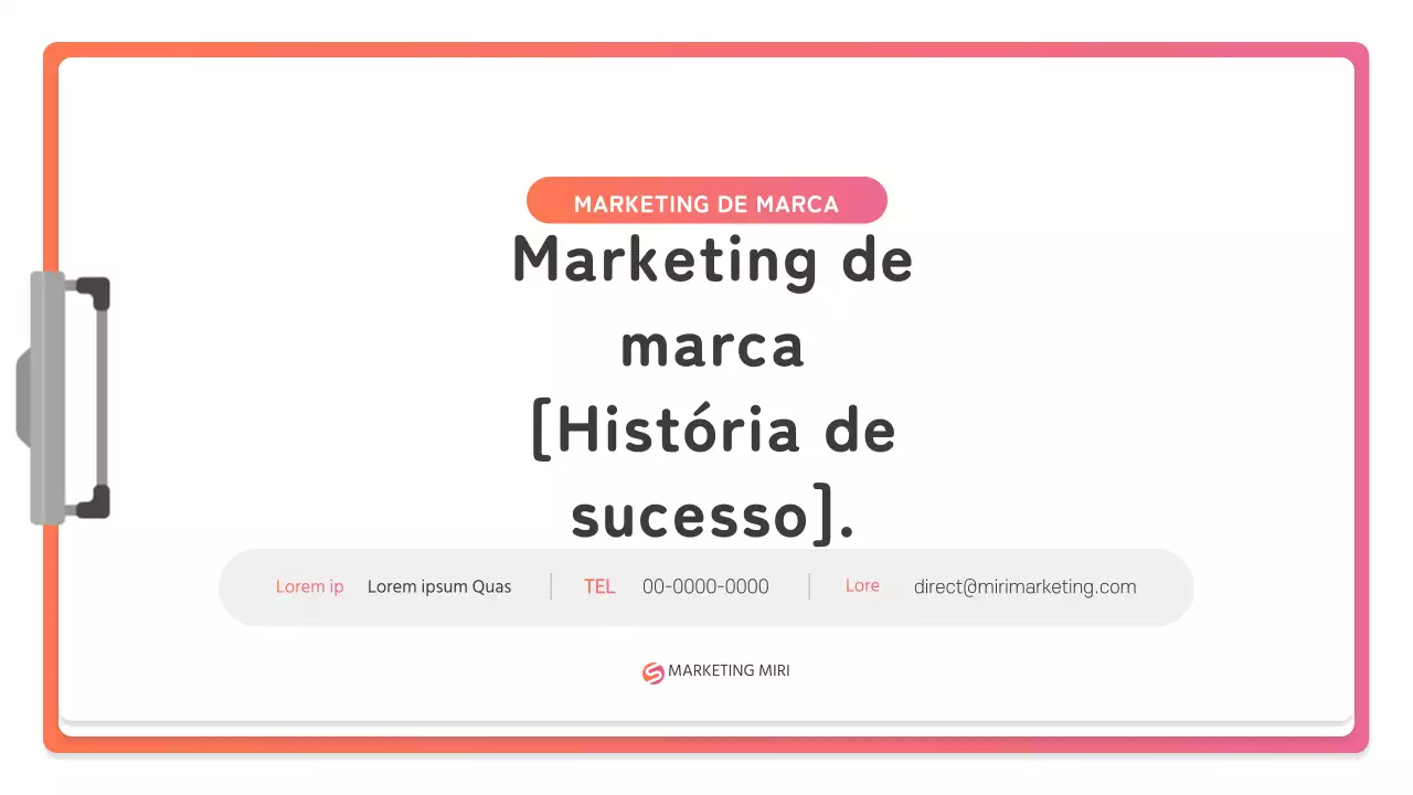 Como criar um estudo de caso simples de marketing de marca cor-de-rosa e laranja