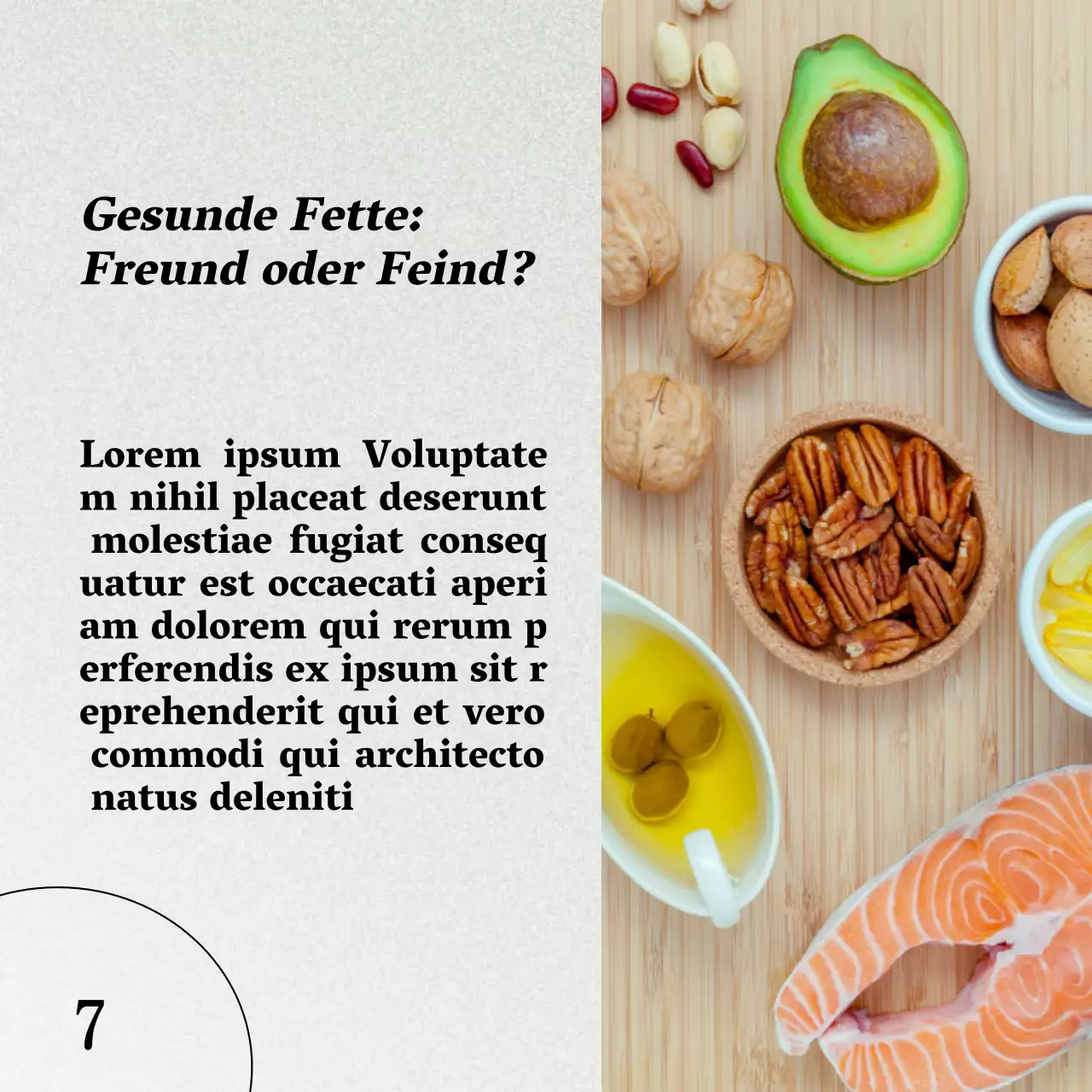 Grau und Braun Natürliche Gesunde Ernährung und Diätführer