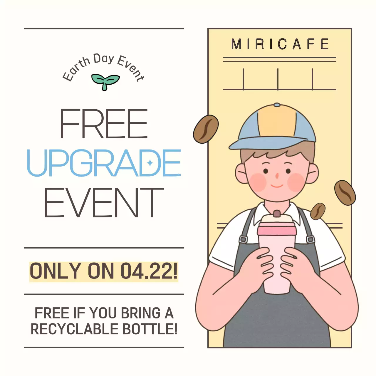 Beige Minimal Event Promotion Social Media Post