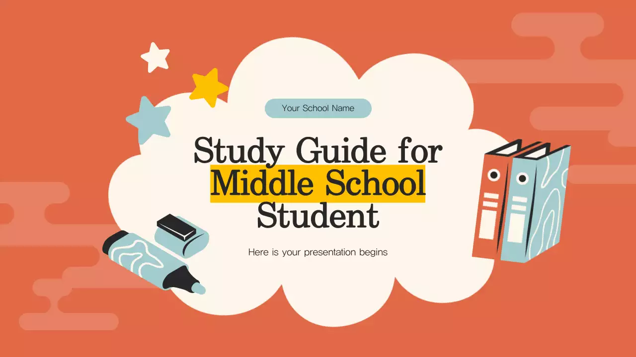 Orange Simple Study Guide Presentation