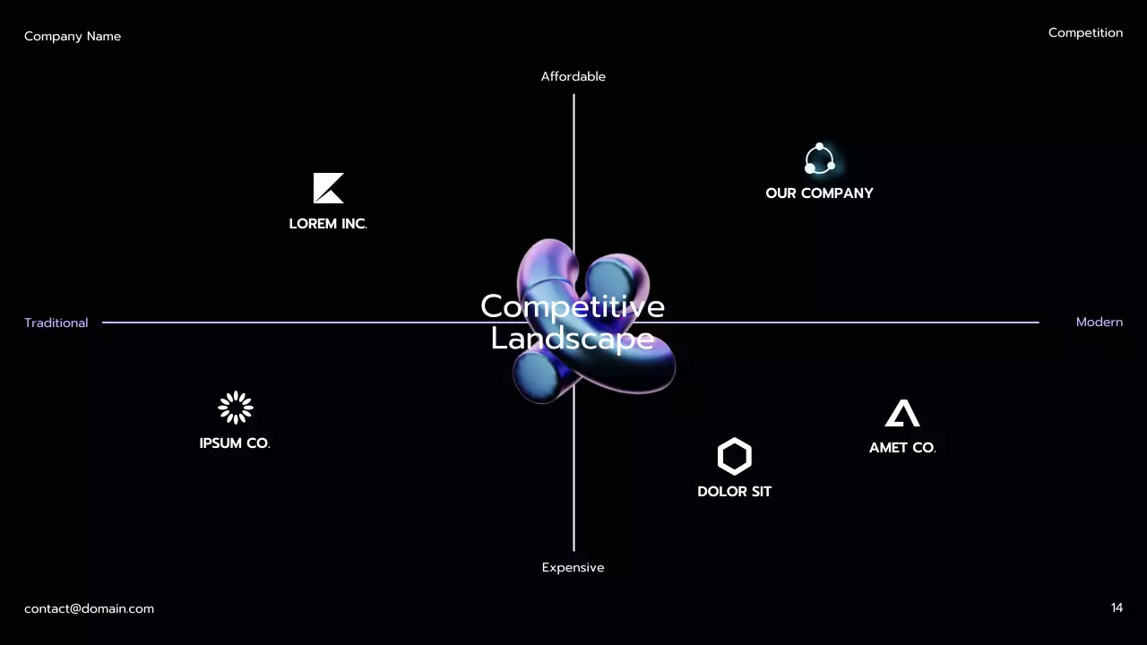 블랙 모던 펀딩 피치 프레젠테이션