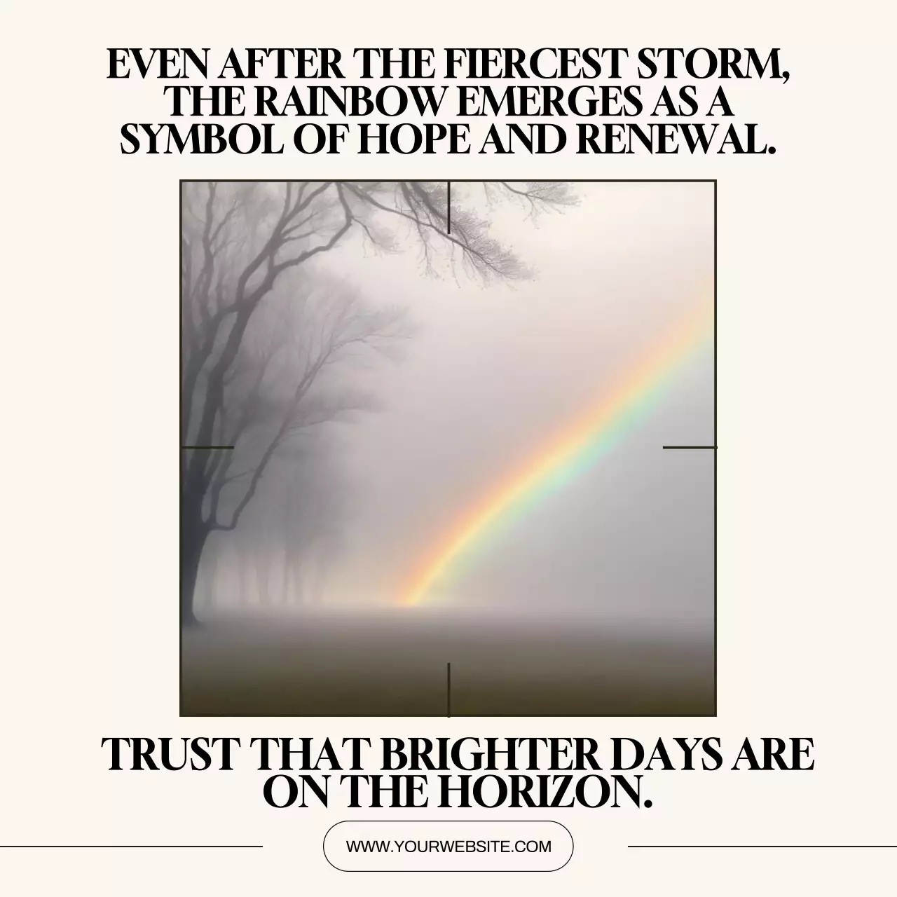 Rainbow Aesthetic Hope Announcement Social Media Post