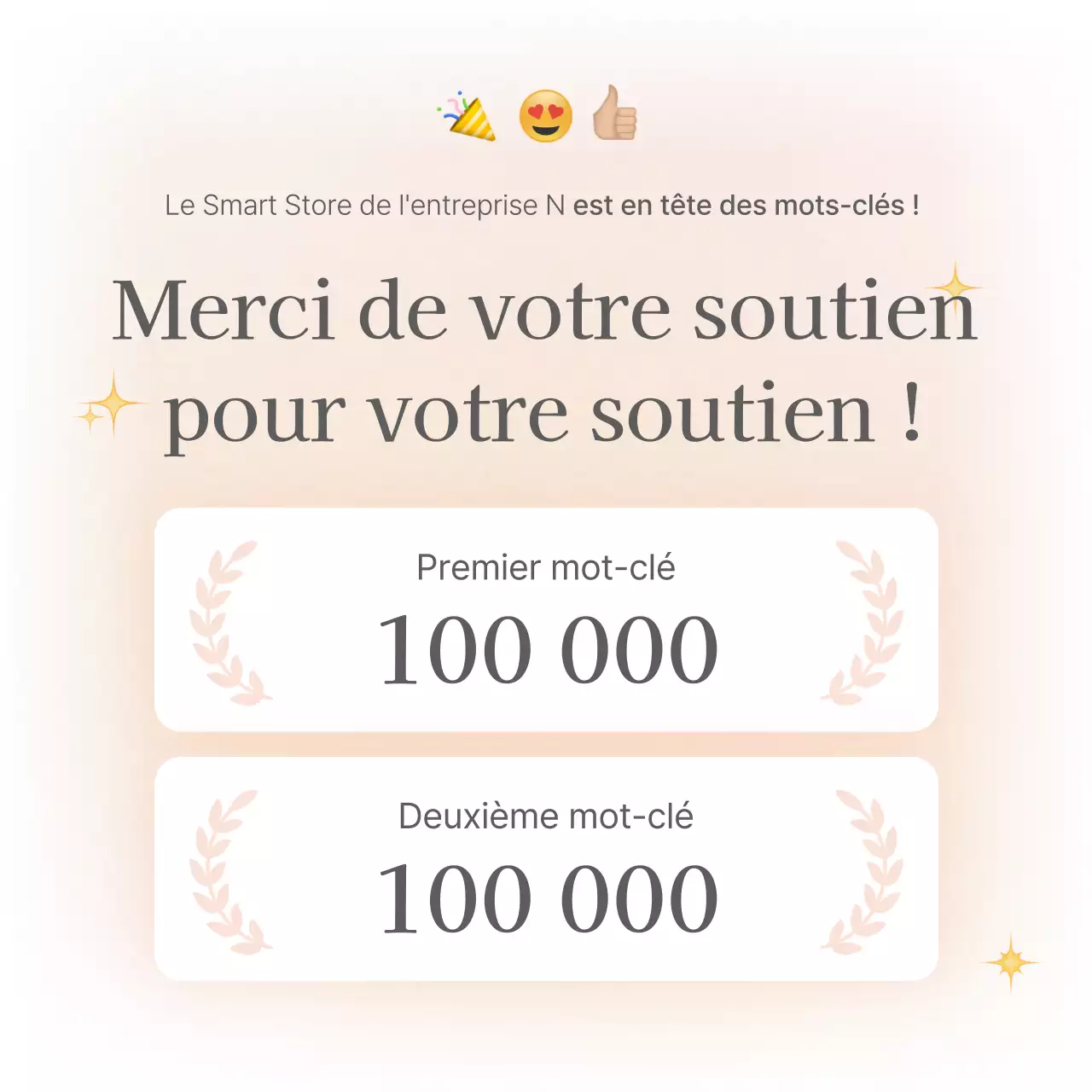 Une page d'introduction ou une publicité pour un centre commercial de mode avec un style simple d'emojis blancs et gris.