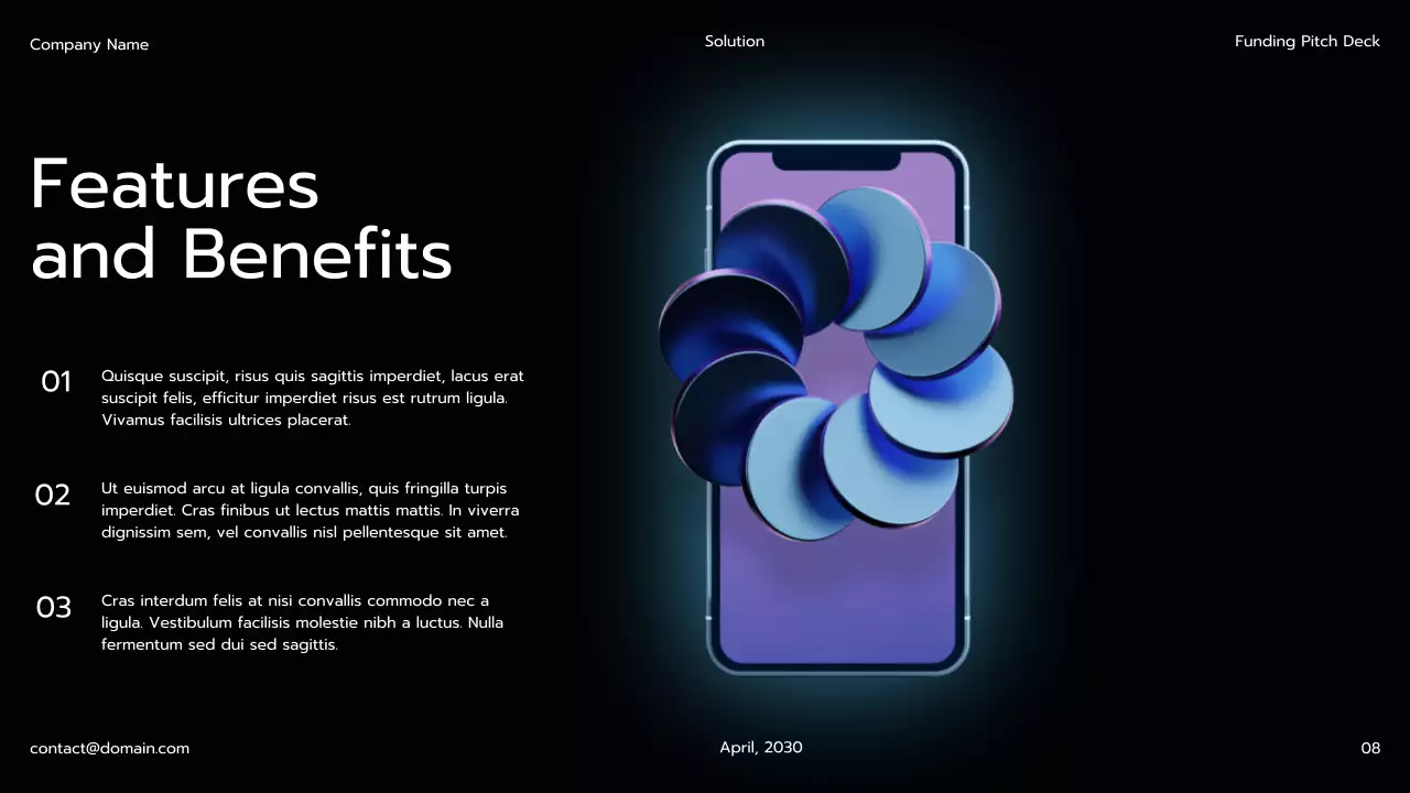 블랙 모던 펀딩 피치 프레젠테이션