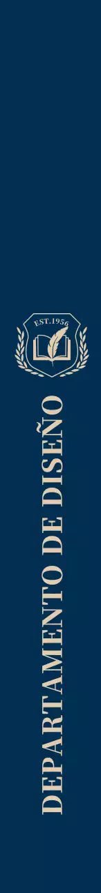 Universidad colorida con el logotipo de la escuela