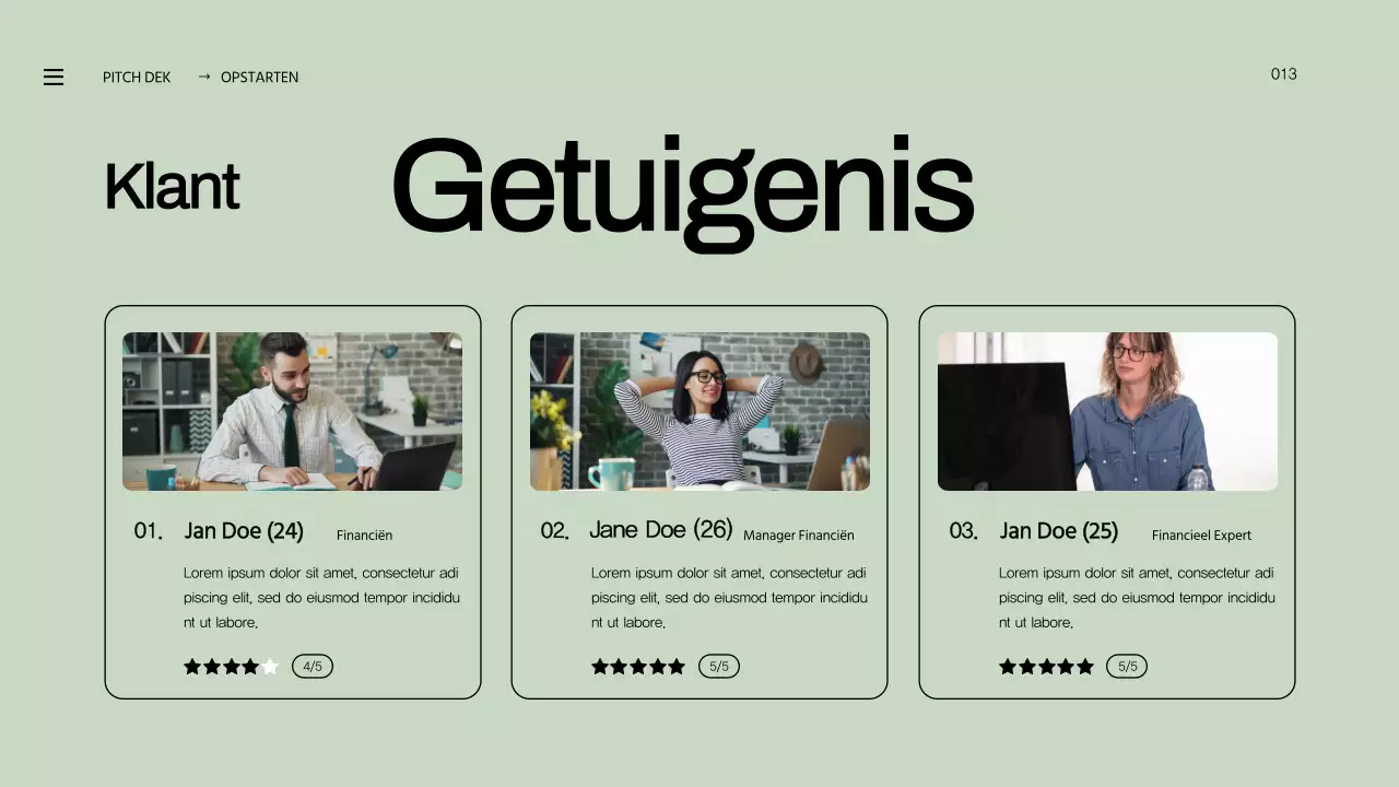 Orange Bold Business Startup Pitch Deck Voorstel