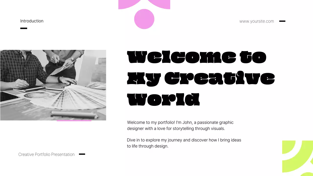 Pink Retro Portfolio Presentation