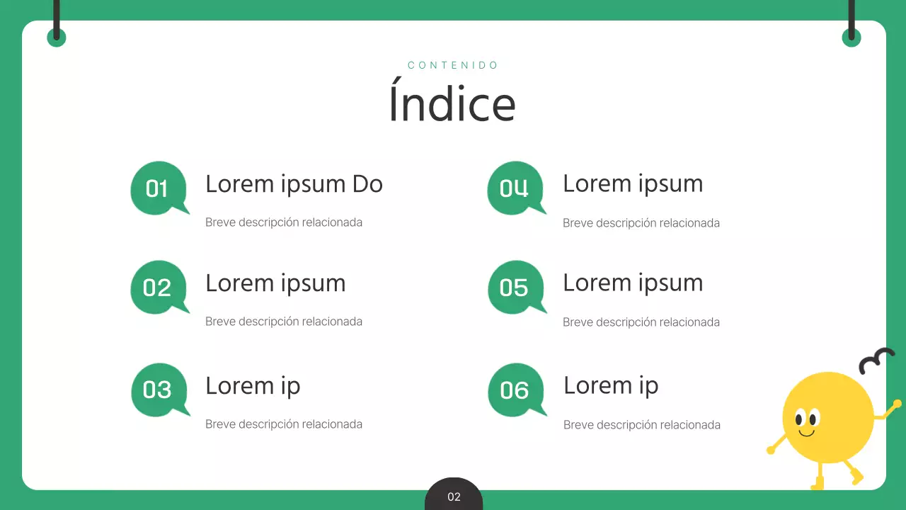 Un informe analítico verde y amarillo sobre los contenidos infantiles