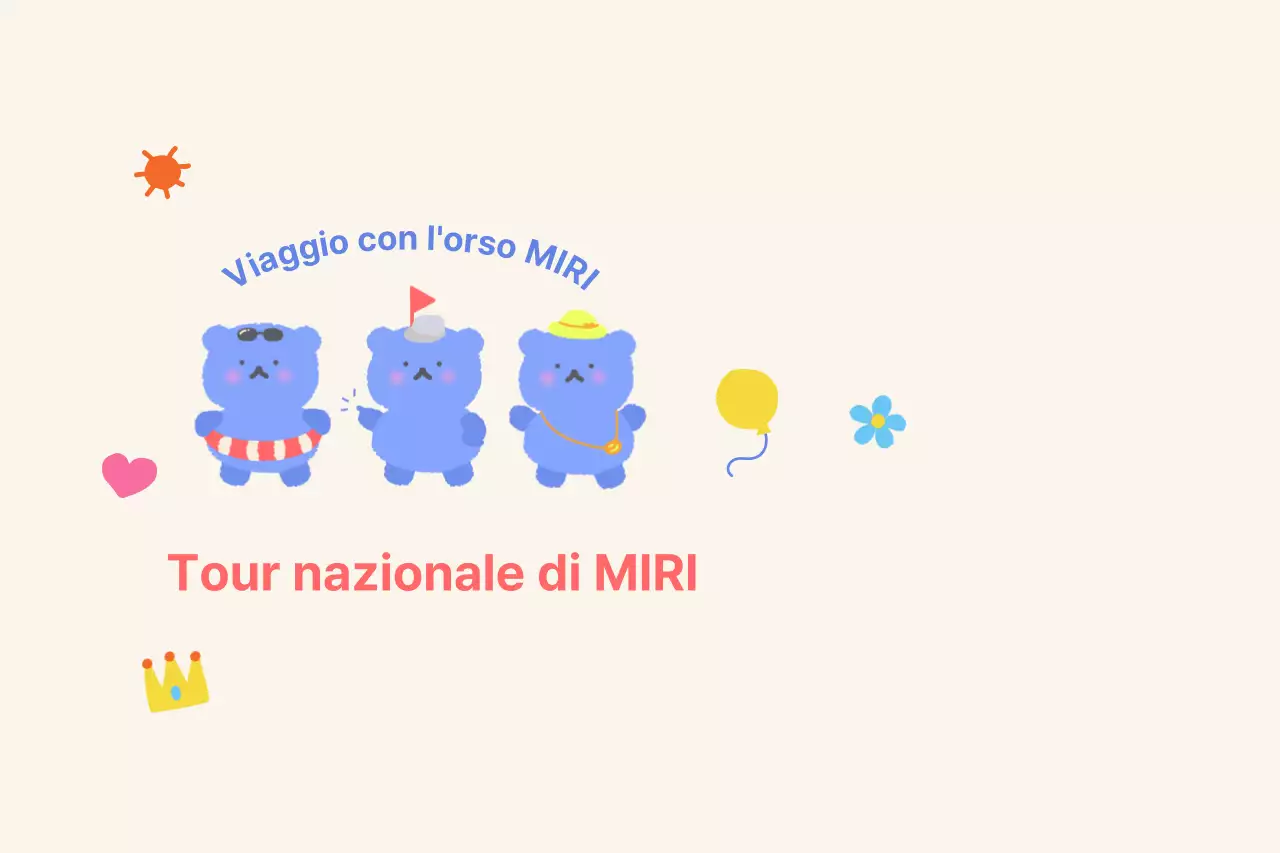 Tour operator con simpatiche illustrazioni di orsi