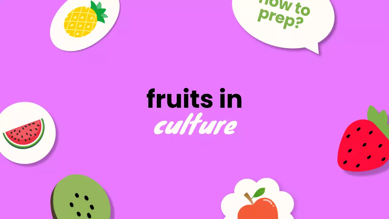 Colorful Trendy Fruit Guide Presentation