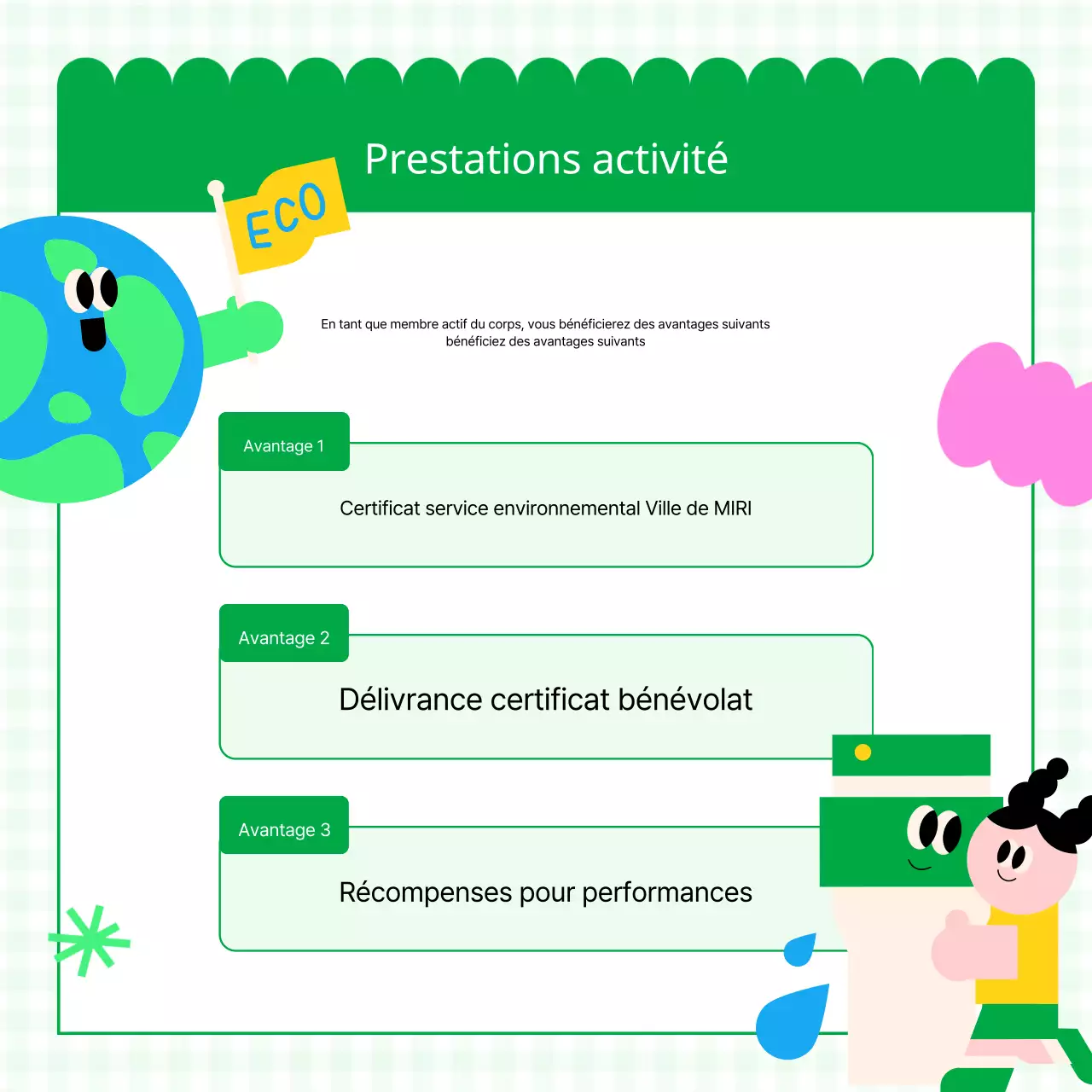 Promouvoir le recrutement d'étudiants universitaires roses et verts volontaires pour l'environnement