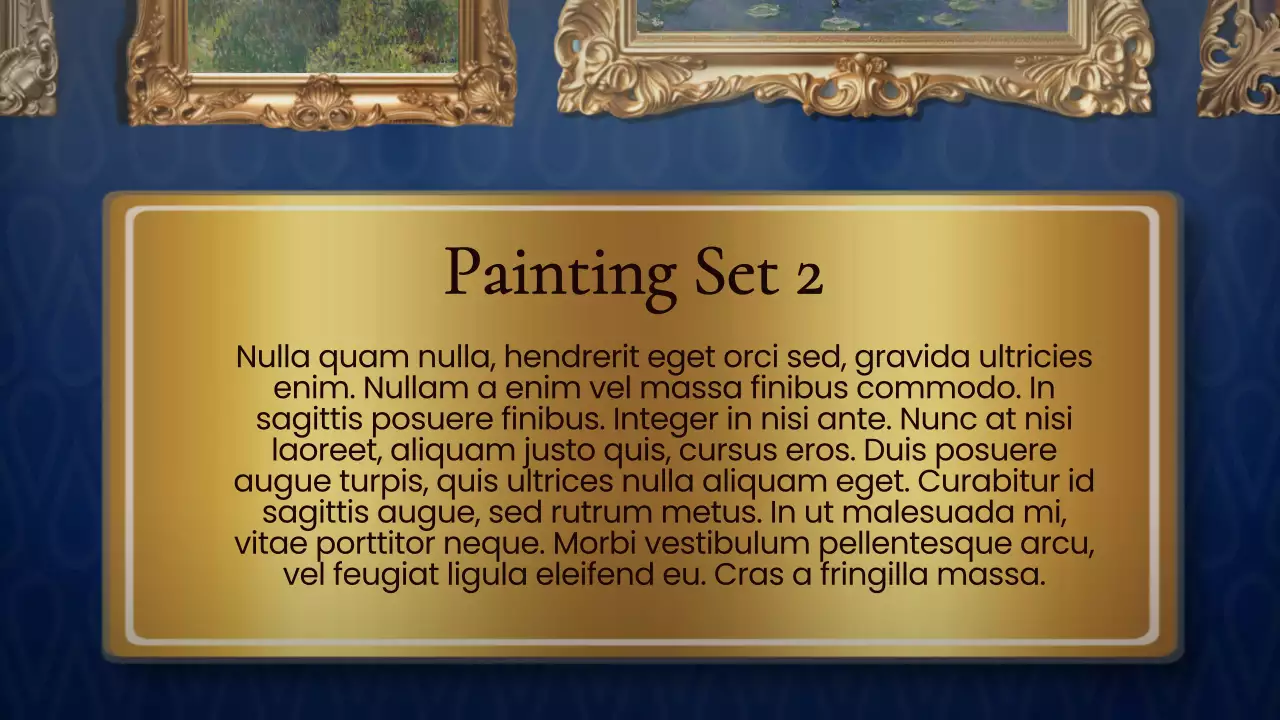 Green Traditional Museum Exhibition Presentation