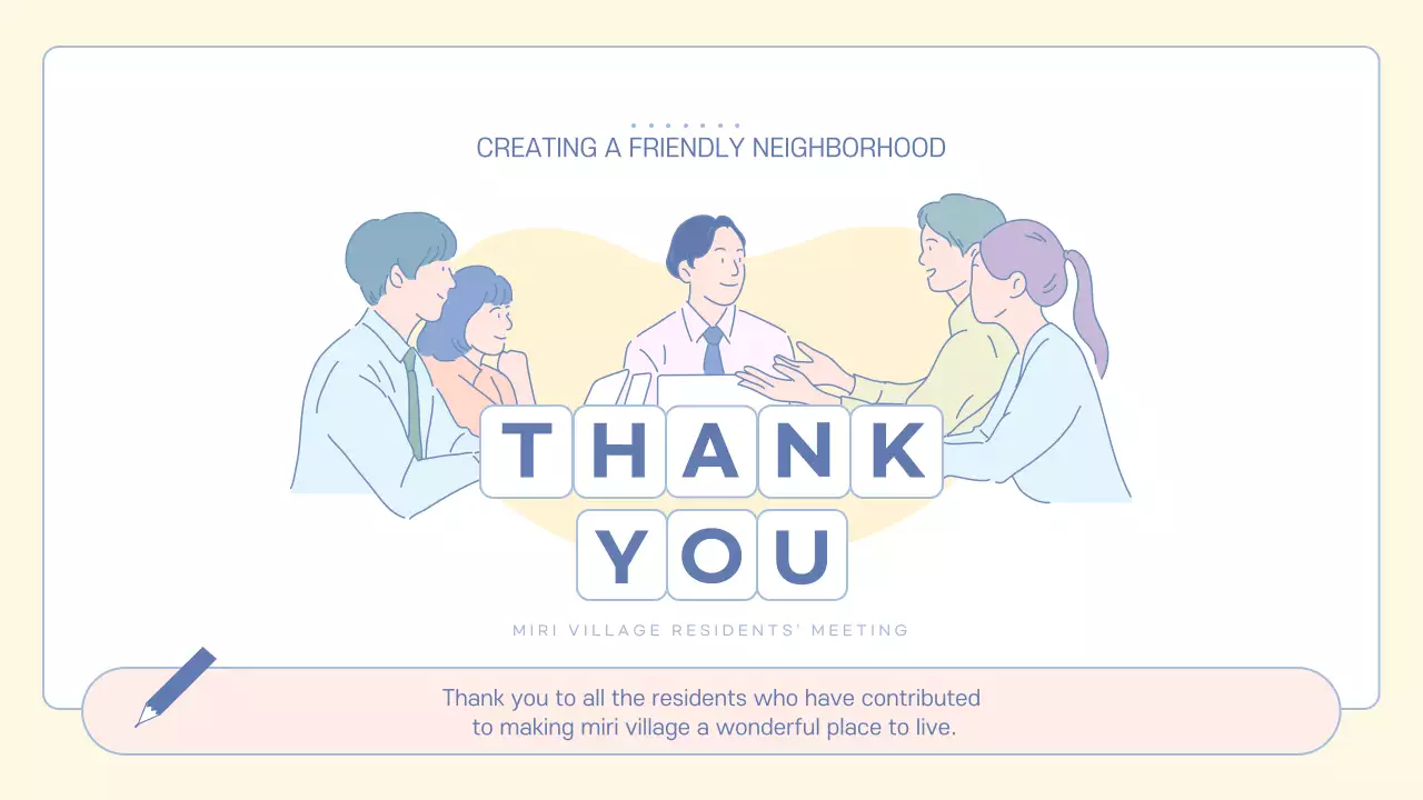 Beige Simple Community Agenda Presentation