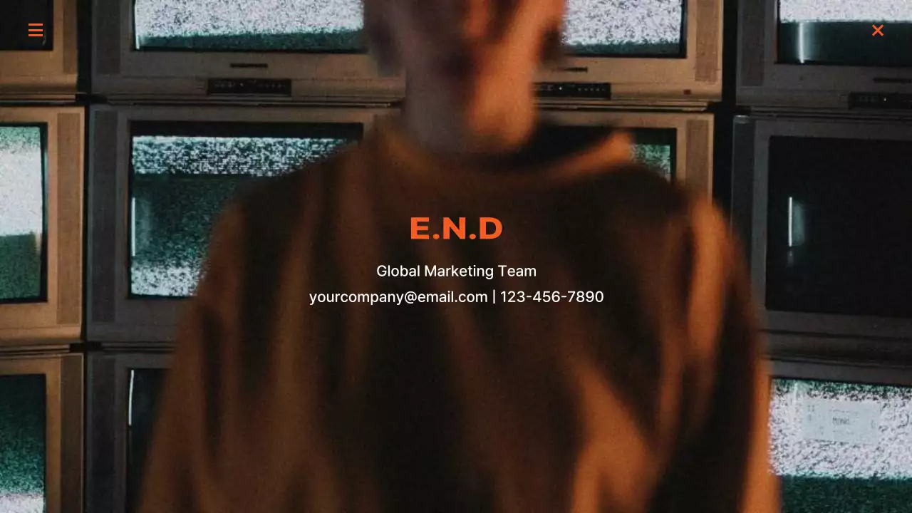 Black Modern Marketing Report Presentation