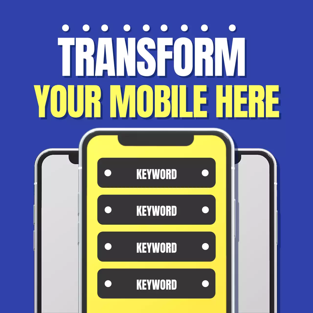 Blue Modern Mobile Promotion Social Media Post