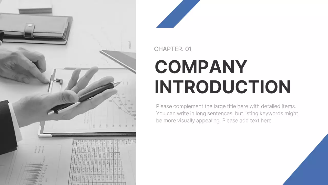 Blue Modern Company Report Presentation