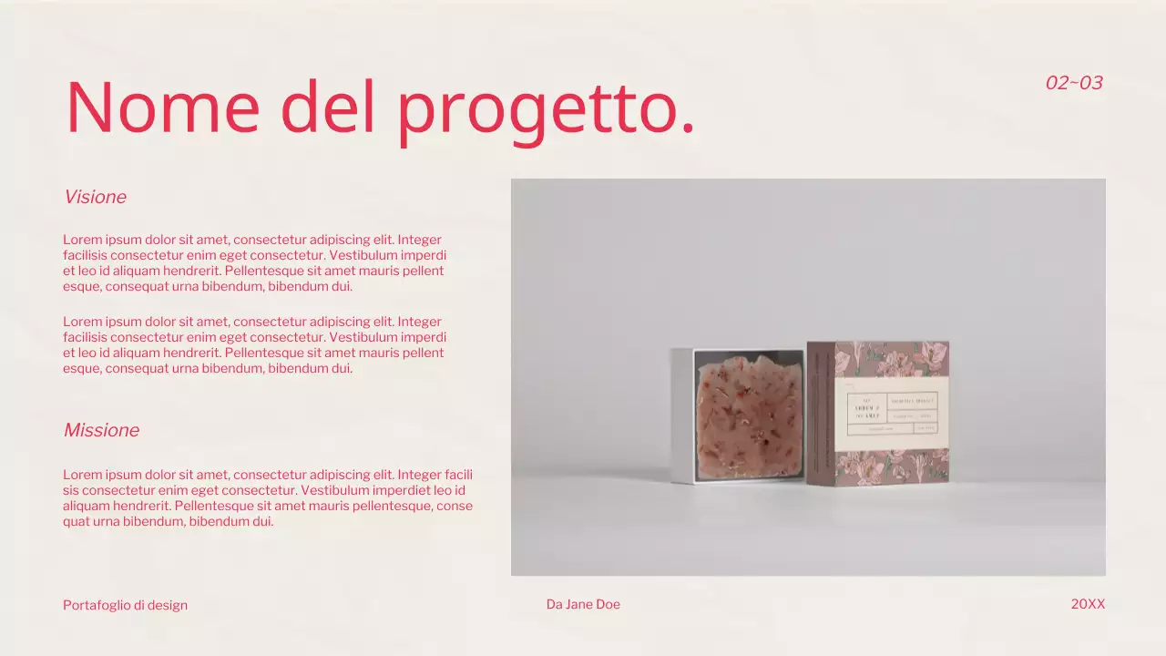 Portafoglio del designer grafico Red Trend