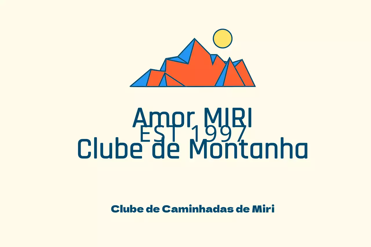 Clubes desportivos com ilustrações de montanhas multicoloridas