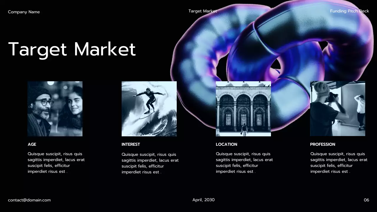 블랙 모던 펀딩 피치 프레젠테이션