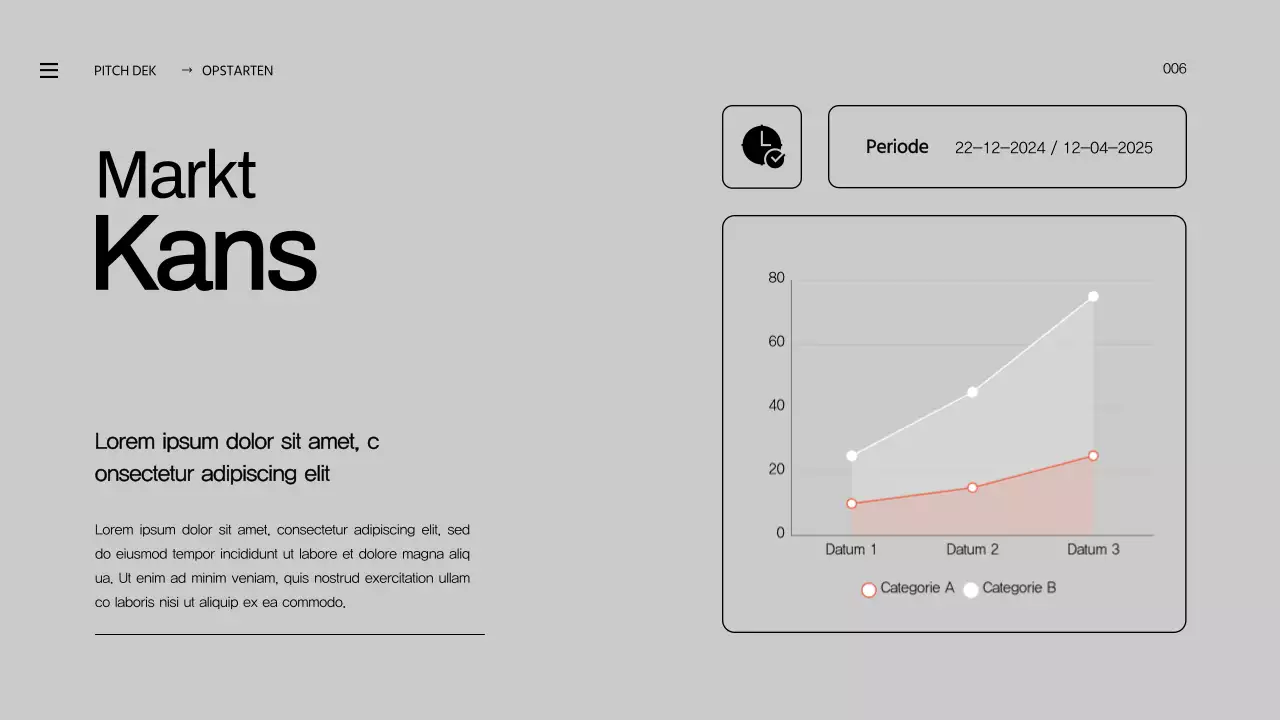 Orange Bold Business Startup Pitch Deck Voorstel